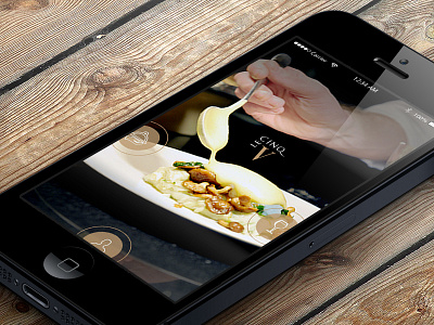 Elegant Restaurant app for iPhone app clean clean design elegant gold ios iphone luxury photography restaurant