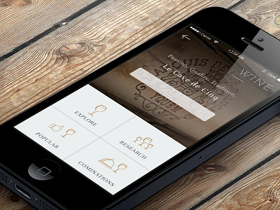 Elegant Restaurant app for iPhone - Wine app elegant gold ios iphone luxury photography restaurant