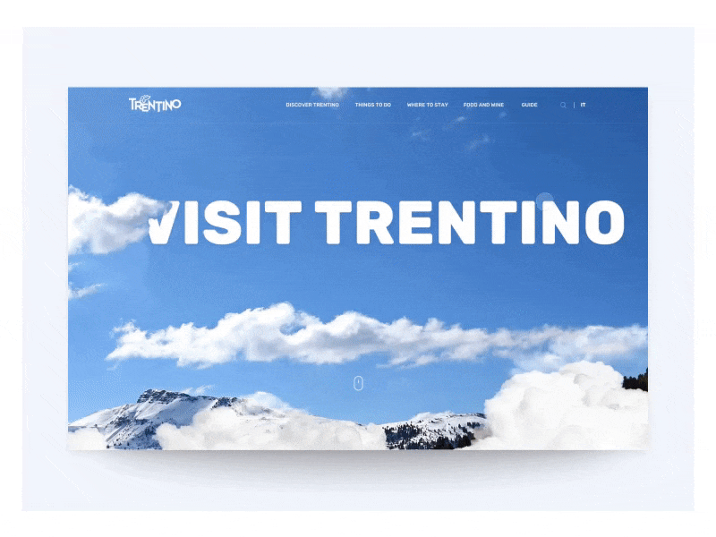 Visit Trentino - Personal Restyle color design graphic minimal nature ski snow trentino ui ux web website