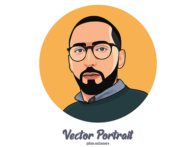 Vector portrait carachter cartoon design digitalart draw portrait vector vectorart