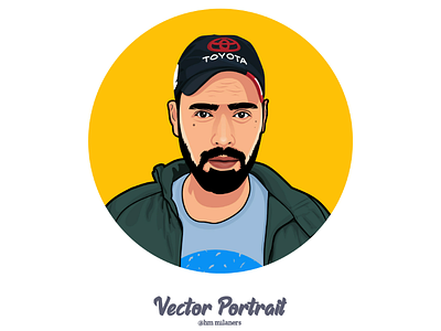 Vector Portrait artist artwork carachter cartoon digitalartwork draw illustrations portrait profilepic vectorart vexel