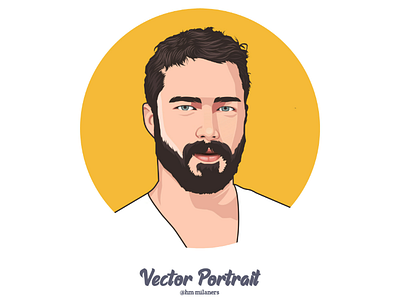 Vector Portrait artwork avatar carachter cartoon digitalart draw illustration portrait vector vexel