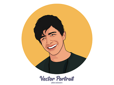 Vector Portrait artwork avatar cartoon character digitalart draw illustration portrait vector vexel