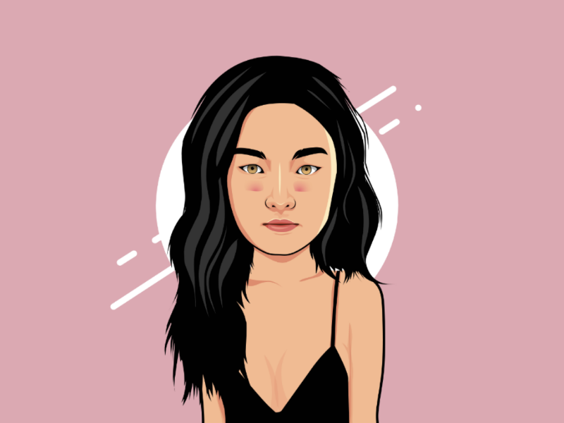 Bighead vector caricature portrait art drawing caricature cartoon vectorart