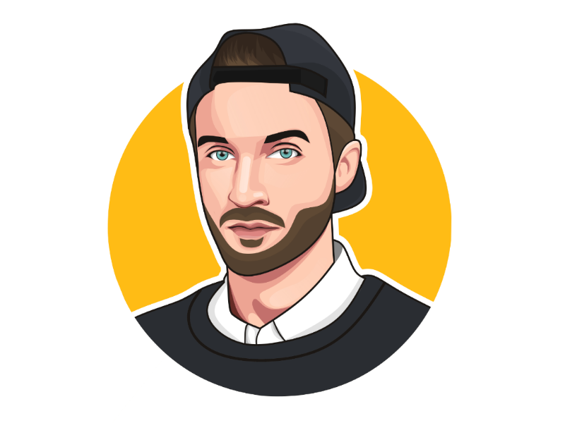 Vector portrait caricature cartoon draw art portrait vector