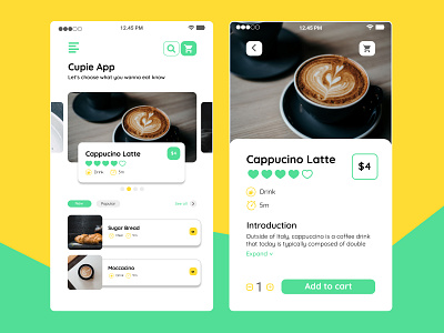 Cupie App branding graphic design ui