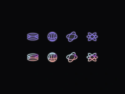 Unused icons bryn taylor colour design glyphs gradient icon design icons interface design mesh gradient outline overlay site design sticker style ui website website design