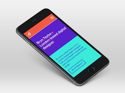 Brand New Portfolio Site bryn taylor colour design mobile portfolio responsive semplice site typography ui ux website