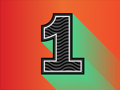1 — 36 Days Of Type 1 36 days 1 36 days of type bryn taylor colour design flat letter type typography