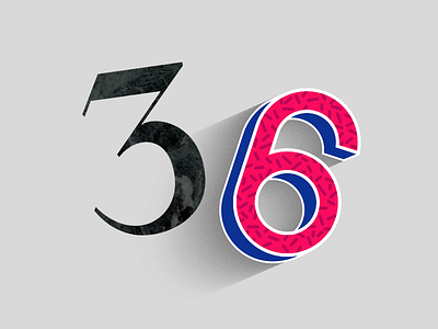 36 Days of Type 36 36 days of type bryn taylor case study colour design letters numbers portfolio project typography update