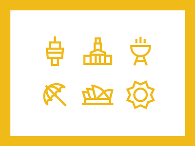 Citysets — Sydney brand bryn taylor cities citysets free icons freebie icon set side project sydney travel