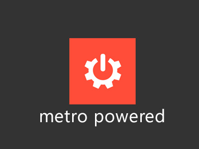 Metro Powered Logo logo metro microsoft modern power gear windows windows phone xbox