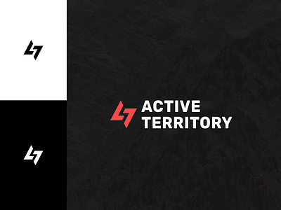 Active Territory active adventure athletic branding energy fitness gym health logo minimal outdoors