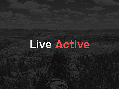 Live Active - Active Territory active adventure athletic branding energy fitness fuel logo minimal outdoors