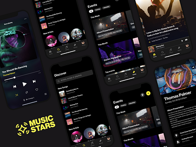 Musicstars Mobile App mobile app mobile app design user experience user interface