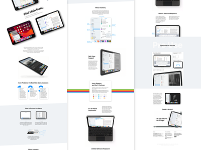 iPad Main Menu – Website apple concept design private redesign sketch.app ui website