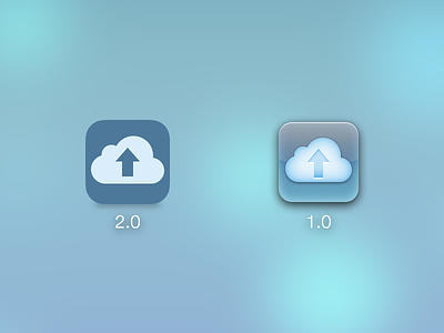 Transloader for iOS 7 - Icon blue iphone icon photoshop redesign work