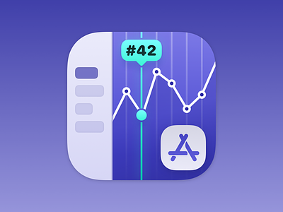 Keewordz for iOS app icon chart icon ios ios app icon ios icon logo sketch.app work