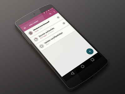 Mirakel 3 for Android (WIP) android material design private redesign sketch.app work