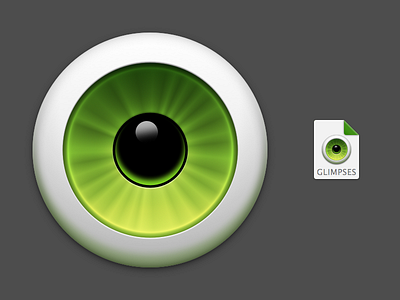 Glimpses 2.0 (former Briefly) App Icon green icon mac icon redesign sketch.app work