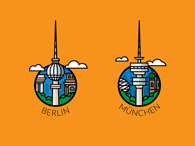 Berlin vs. Munich Illustration