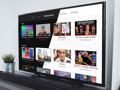 YouTube Apple TV Redesign