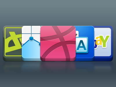 iWebApplications App Icon Design 3d glossy icon photoshop work