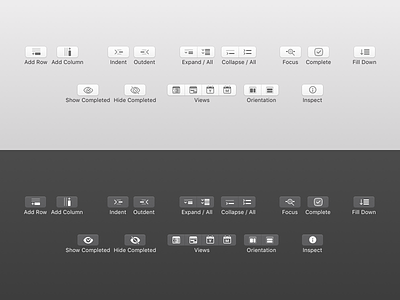 Toolbar Icons for macOS icon mac ui sketch.app toolbar toolbar icon work