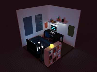 Voxel Room 3d fun magicavoxel voxel voxel art