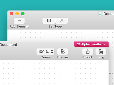 Diagrams App - macOS Toolbar Icons