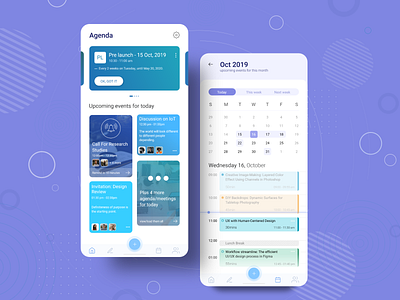 Agenda App by Mohamed Yassar S on Dribbble