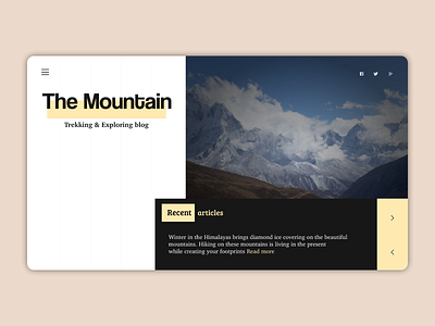 The Mountain design ui web webdesign webdevelopment