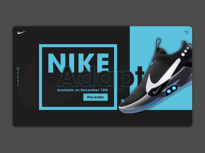 Nike Adapt branding design ui web webdesign webdevelopment