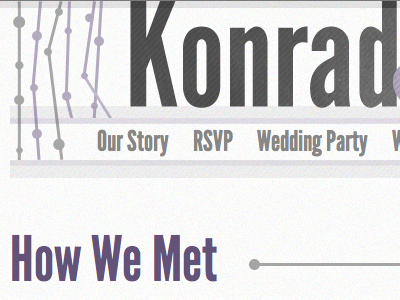 KonradandElisabeth.us header purple wedding