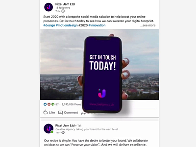 Social Media Video - Immersive LinkedIn Motion Design animation design immersive innovation linkedin motion design social media video