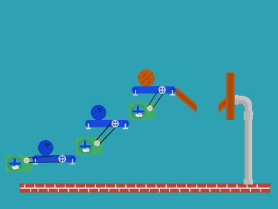 The Incredible Machine animation codepen css flat level1 retrogaming