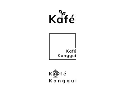 Logo Project: Kafé Kanggui branding cafe cafe logo coffee shop drink food logo