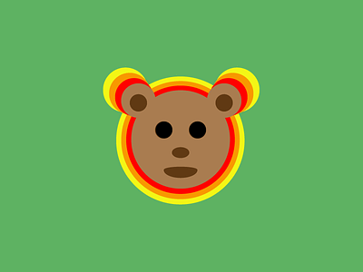 Simple Bear bear design persona flat idea logo