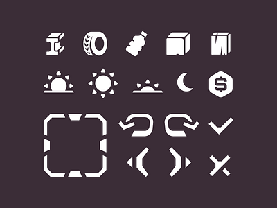 Wasted World - Icons design game icon ui