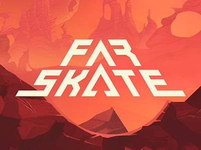 Far Skate - Game logo design game logo type typography vector