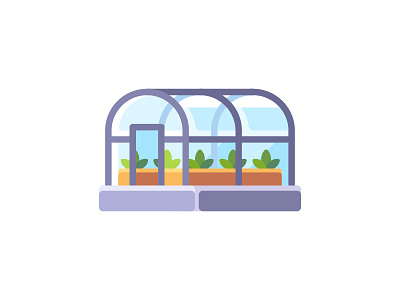 Greenhouse agriculture daily design flat garden greenhouse harvest icon illustration vector