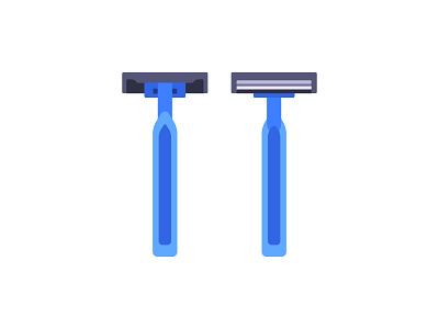 Shaving razor daily design flat icon illustration shaver shaving razor vector