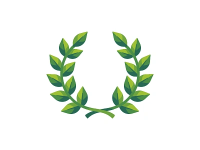 Laurel wreath award daily design flat icon illustration laurel vector wreath