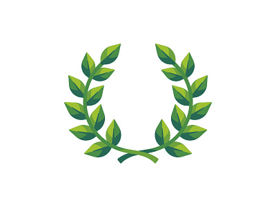 Laurel wreath award daily design flat icon illustration laurel vector wreath