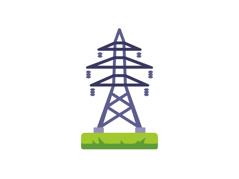Transmission tower by Ivan Dubovik on Dribbble