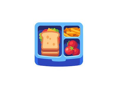 Lunchbox daily flat design food icon illustration lunch lunchbox sandwich vector