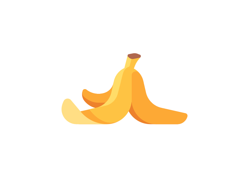 Banana peel by Ivan Dubovik on Dribbble