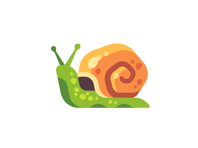 Snail daily design flat icon illustration snail vector