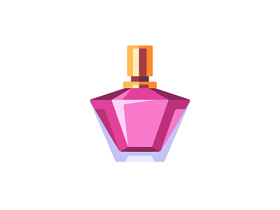 Perfume daily design flat icon illustration perfume bottle vector