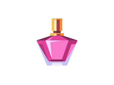 Perfume daily design flat icon illustration perfume bottle vector